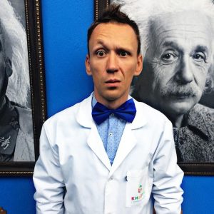 Professor Maximum Leiter des Wissenschaftskreises. Lehrer für Physik und Astronomie